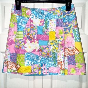 LILLY PULITZER GEORGIE SKIRT LOCO PATCH. Size 0. EUC